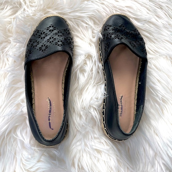 Kate Spade SZ 6 Black Garcia Cut Out Espadrilles! - Picture 2 of 5